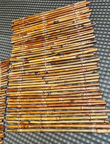 Wood bamboo reed table - 2,