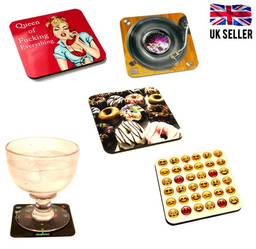 Many drink coasters set table - set,
