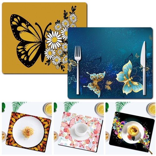 Pcs butterfly placemats - uk,