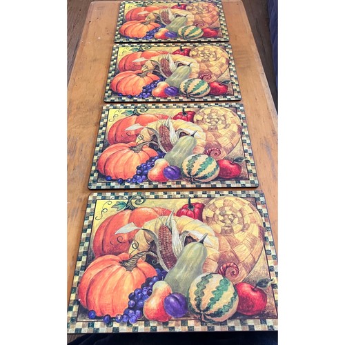 Hardboard placemat set 4pc - hardboard,