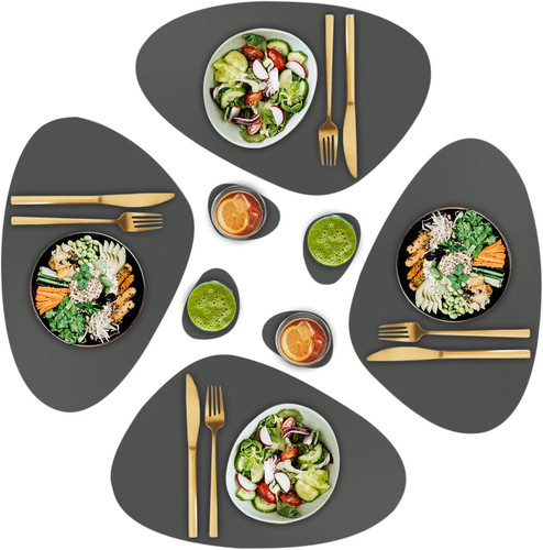 Faux leather placemats and - faux,