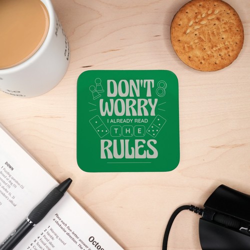 Wooden coaster green board - wooden,