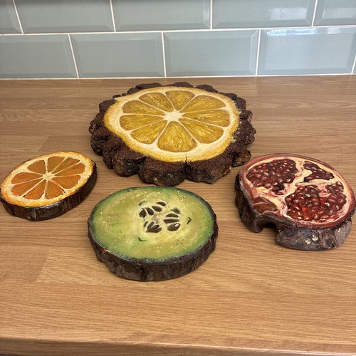 Wooden slice placemats - wooden,