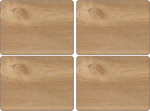 Oak veneer placemats set - veneer,