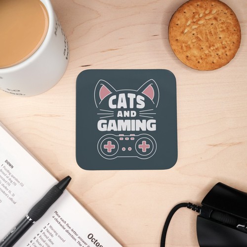 Wooden coaster cats - cats, and