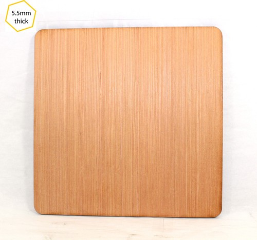 Wooden square placemats - wooden, table