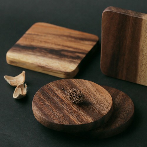 1pc wood coaster square - wood,