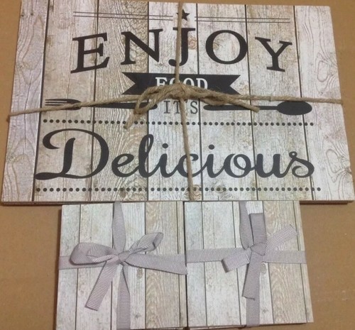 Wooden 8pc set - set, square