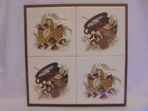 Vintage retro ceramic tile - retro,